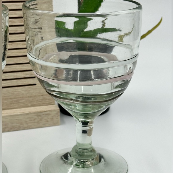 SOLD- Lavender wine glasses / water goblet from Anthropologie (3x) - Picture 2 of 3